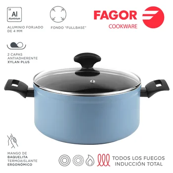 

Pot MAXIMA + lid Ø 24CM blue aluminum 3004 FAGOR