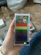 Marca 0,1 C D mezcla individual Pestaña De Colores Natural Color Caramelo Suave falso de extensión de pestañas maquillaje de ojos pestañas falsas coloridas