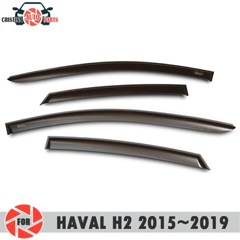 

Window deflector for HAVAL H2 2015~2019 rain deflector dirt protection car styling decoration accessories molding