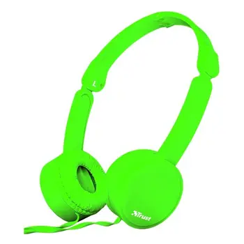 

TRUST NANO GREEN - DRIVERS 27MM headphones-omnidirectional microphone-folding-CABLE 110CM - JACK 3.5MM - FUNC. HANDS LIB