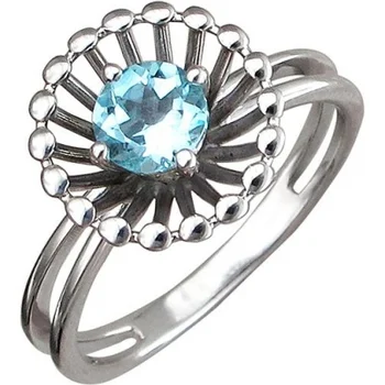 

Esthete ring with 1 Topaz made of silver