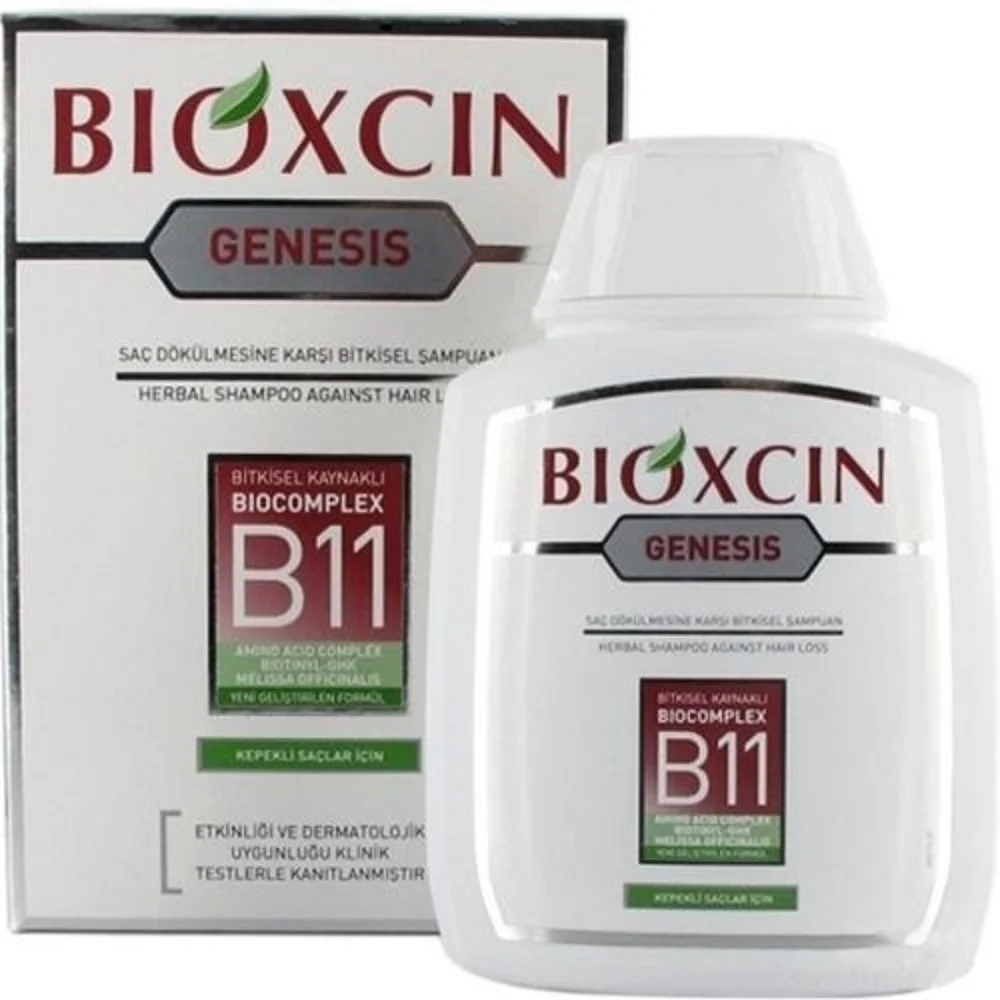 Шампунь Bioxcin Genesis против перхоти 300 мл травяное лечение двойной эффект увлажнение