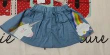Skirts Unicorn Baby-Girl Color Little-Maven Lolita Mini School Kids Cotton Denim Summer