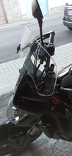 Extensión de parabrisas transparente para motocicleta, alerón de pantalla de viento, Deflector de flujo de aire ajustable, para Triumph Aprilia Honda