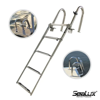 

Sealux Heavy duty Telescoping Folding Ladder with Handle Easy assembly Stainless steel 304 Anti rust tested