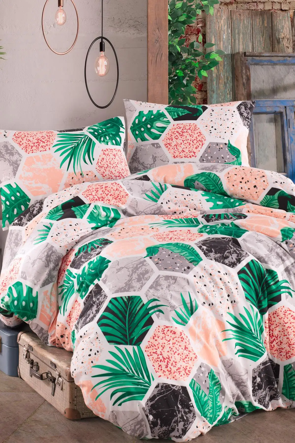 

Hawaiian Ranforce Double Personality Duvet cover set
