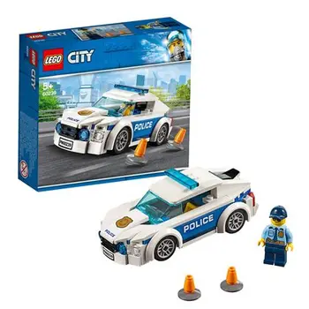 

Police patrol car city police