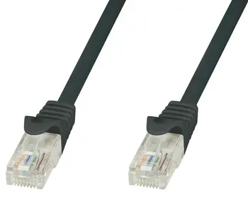 

Copper network cable Patch Cat.6 black UTP 10m