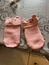 Calcetines de lana Coral antideslizante para bebé, calcetines cálidos y gruesos para recién nacidos, para interior