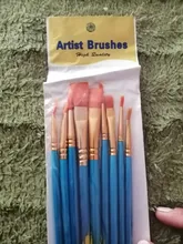 Juego de 6/10 Uds. De pinceles para pintar acuarela, pluma de pintura Gouache, mango de madera de nailon, juego de pinceles de pintura, suministros de arte para dibujar