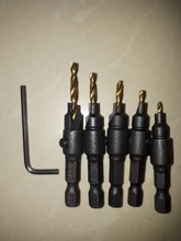 Woodworking Countersink Reamer Drill-Bit-Set Screw Chamfer-Mill Carpentry Quick-Change