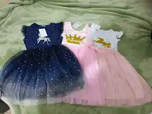 Kids Dress Girls Clothes Flying-Sleeve Unicorn Party Summer Princess DXTON 3-8Y New