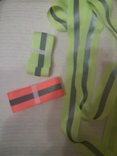 Cinta luminosa reflectante de 3 metros para tejido, accesorios de costura para ropa de seguridad, color Naranja y Lima
