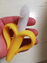 Mordedor seguro sin BPA para bebé, juguetes para bebé, cepillos dentales de entrenamiento, silicona, cuidado Dental, cuentas de lactancia, regalo para bebé