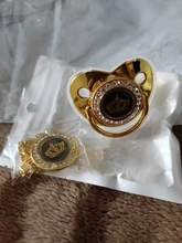 Chupete de bebé de adorno dorado, cadena de Clip sin BPA de silicona, pezón de diamantes de imitación infantil, regalo de ducha de 0 a 18 meses, 6 colores