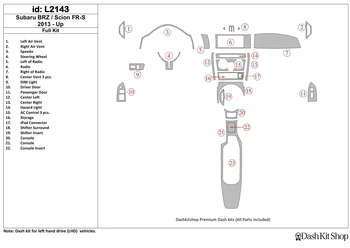

Interior lining for Scion FR-S 2013-UP. Set L2143.