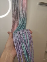 Hywamply 24 tamaño gigante sintético trenza extensión de pelo de Ombre Africana trenzado de archivo adjunto para giro caja trenzas nuevo Color