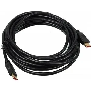 

HDMI cable Buro BHP HDMI v1.4 5 m lock 5 m, gold-plated contacts, Black