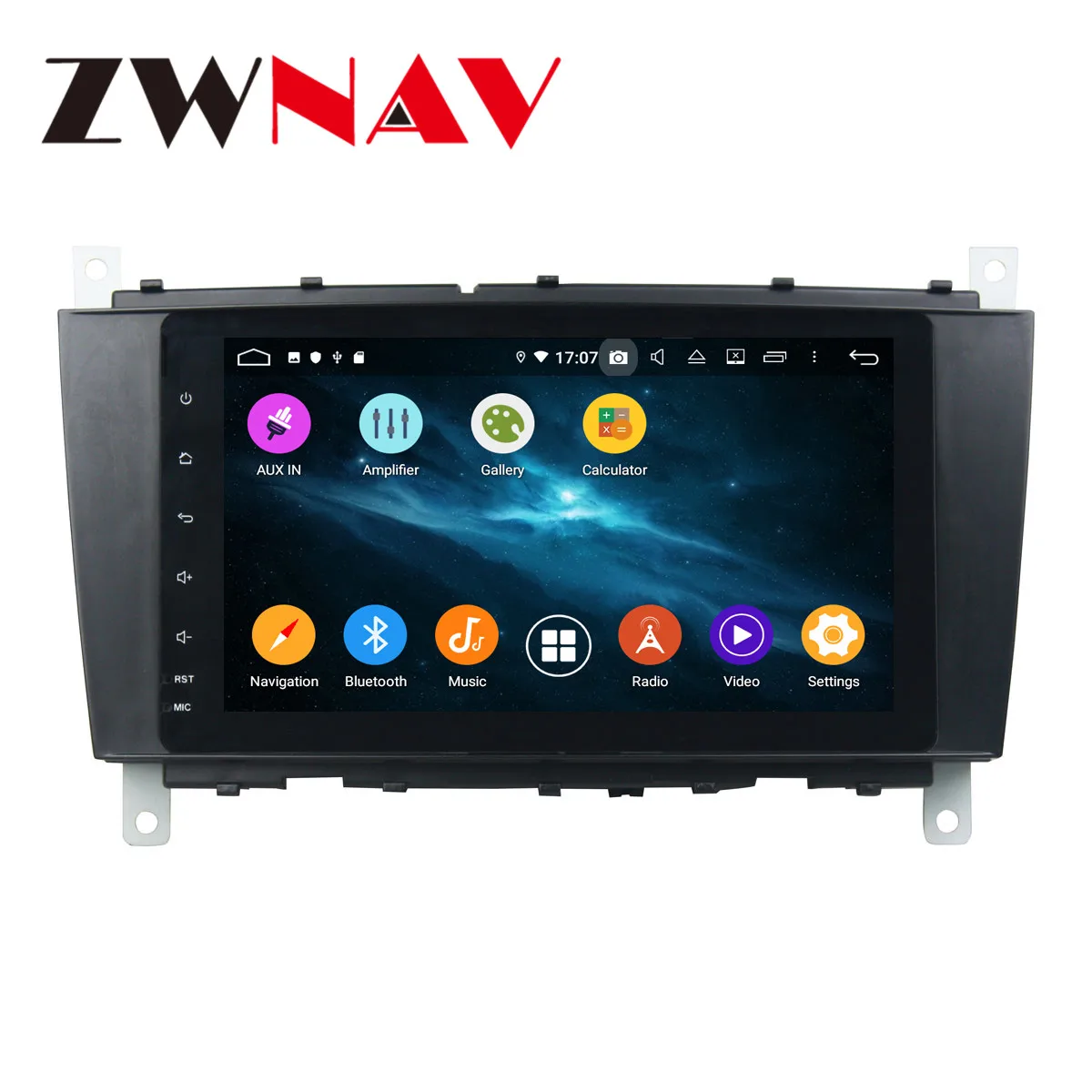 Android 9 4+ 64G DSP ips Автомобильный плеер gps навигация для BENZ C-Class 2004-2007 головное устройство мультимедийный Кассетный плеер рекордер