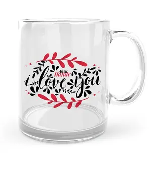 

Personalized Love You Glass Mug Cup-5