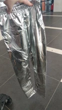 Girls Leggings Punk-Pants Spring Silver Gold Shiny Boys Children Autumn Long