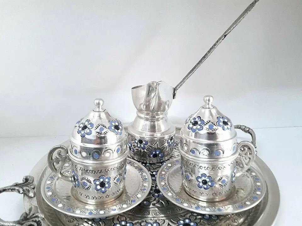 Турецкий сервиз для кофе кофейная фарфоровая чашка и блюдце кофейник|Чашки