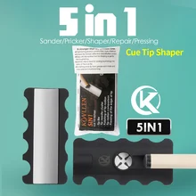 

Multifunctional Tip Repairs 5 in 1 Sanders Shaper Tapper Conditioner Tips Tools Professional Tip Tool Billiards Accessories