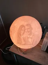 Moon-Lamp Night-Light Gift Custom Girlfriend Photo/text Rechargeable Dropship Kids Personalized