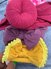 3 unids/set Color sólido nailon suave cinta elástica para la cabeza del bebé arcos anudada recién nacido bebé niña diademas para el cabello accesorios niñas Haarband