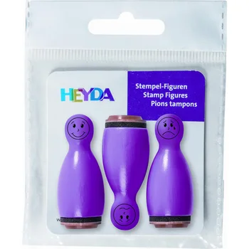 

Stamps Brunnen Heyda emoticons, 3 PCs, blister