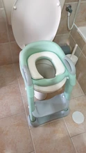 Asiento para orinal plegable para bebés, silla con respaldo de entrenamiento, con escalera para dar pasos, taburete para niños y niñas, inodoro seguro