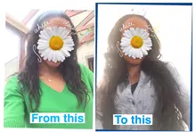 NICESY-extensiones de cabello sintético largo ondulado para mujer, pelo sintético de alta temperatura, color negro, 22 pulgadas, 5 Clips