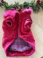 New Arrival Noble Pet Dogs Winter Vest Coat Fur Collar Russia Classic Dogs Clothing Soft