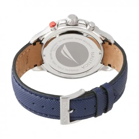 Синий кожаный ремешок Nautica men A24513G Flags