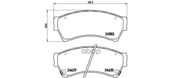 Колодки Тормозные Передние Brembo P49039 Brembo арт. P49039