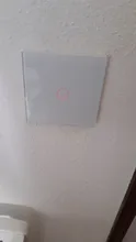 UBARO-Interruptor táctil con Panel de cristal blanco, pulsador estándar europeo de luz Ac230v, 1 Banda, Control único, lámpara de pared