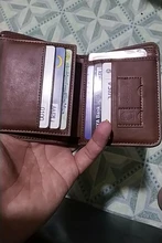 Billeteras informales para hombre, billetera plegable corta de cuero, monedero, 17 tarjetero