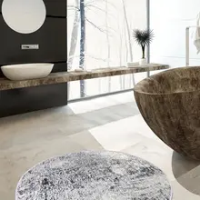 Коврик для ванной-коврики | коврик для ванной нескользящие Противоскользящие коврики Djt диаметр 100 см