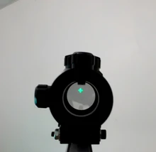 Mira telescópica para Rifle de caza táctica, visor óptico de 11mm y 20mm, punto rojo 1X40RD