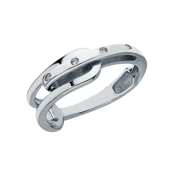 

Silver ring with cubic zirconia sunlight sample 925