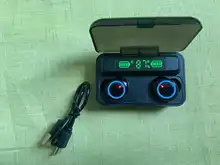 Auriculares TWS con Bluetooth 5,0, cascos inalámbricos con cargador de 2800mAh, estéreo 9D, deportivos, resistentes al agua, con micrófono