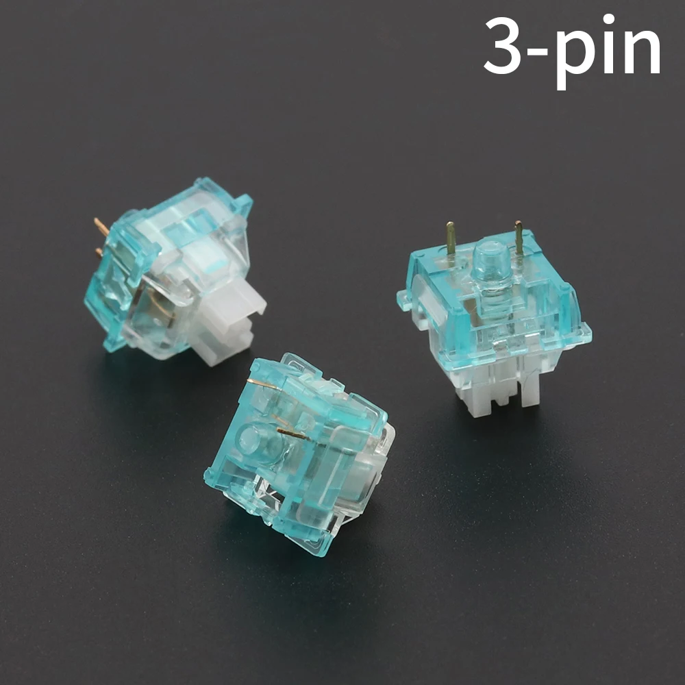 Outemu 기계식 키보드용 오션 스위치, 3 핀 사일런트 리니어 클릭키, 45g, 55g, RGB SMD 기계식 키보드, 게임용 MX 스위치