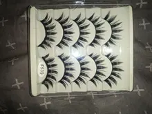 Pestañas postizas largas y naturales, maquillaje para Cosplay, tiras cruzadas, color negro, 1/5 pares