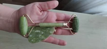 Rodillo de piedra de Jade Natural para masaje Facial, masajeador de gua sha, rascador, herramientas adelgazantes de belleza, relajación de la piel