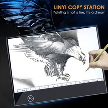 Portable A5 Writing Digital Drawing Tablet Graphic Tablets LED Light Box Pad Electronic Tracing Art Copy Board Painting Table a4 paper led copy pad desk artist artcraft digital table plate art drawing tracing stencil board kids writing painting light box