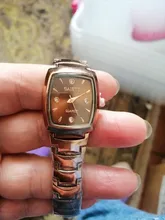 Reloj de pulsera de oro rosa para mujer, de lujo, de acero inoxidable, con diamantes de imitación, elipse, creativo, de cuarzo