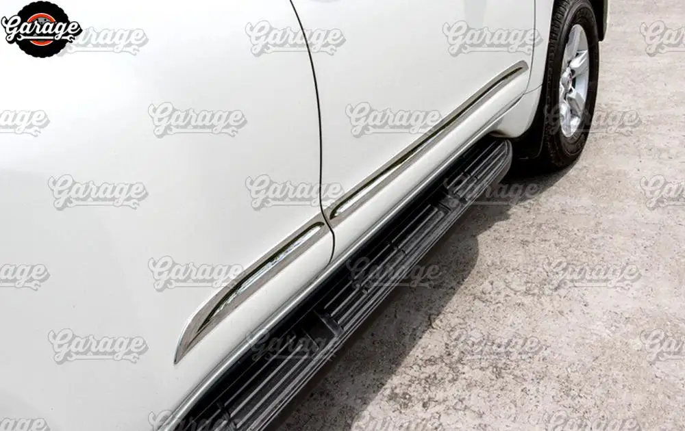 Защитная молдинговая накладка на двери для Toyota Land Cruiser Prado 150 2010- ABS пластик литье 1 комплект/2 шт. украшение автомобиля