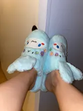 Zapatillas de conejo para interior para niña, pantuflas antideslizantes impermeables de algodón, parte inferior de goma