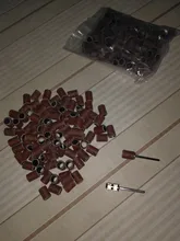 100 Uds 80 /120/180 para bandas de limado de manicura Gel eliminador de esmalte herramienta accesorio para máquina de clavos eléctrica taladro clavo Bits