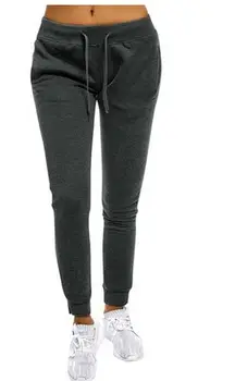 

Ligentleman Casual Solid Lace Up Pants Women Joggers Women Sweatpants Pants Women Cotton